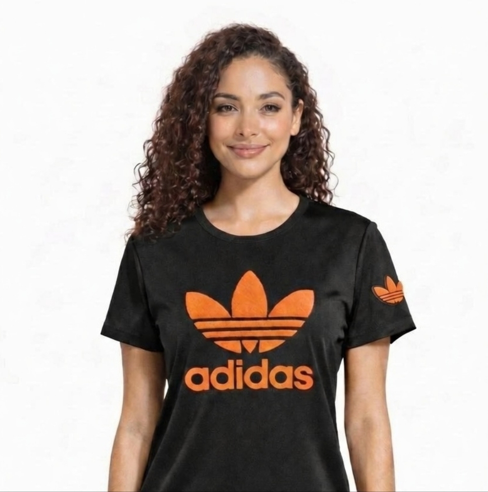 Custom Made Tshirt Adidas Unisex   Orange - Picture 3 of 4